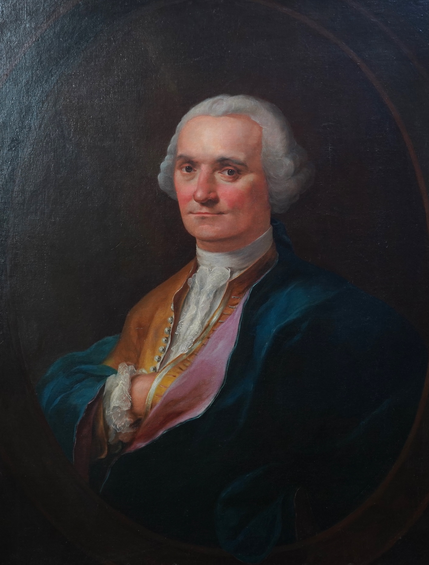 English School, 18th century, A portrait of a gentleman